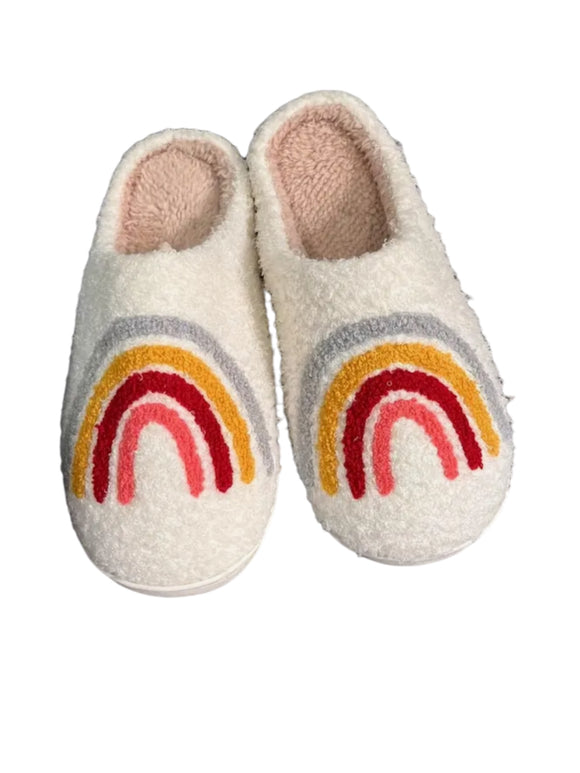 Adult rainbow slippers