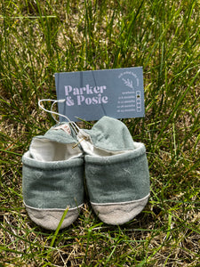 Sprout x Parker & Posie baby shoes