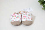 Parker & Posie rainbow soft soled baby shoes