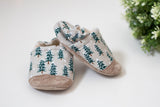 Parker & Posie snowy trees soft soled baby shoes