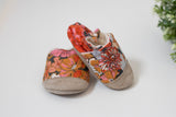 Parker & Posie retro floral soft soled baby shoes