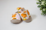 Parker & Posie mango lemonade soft soled baby shoes