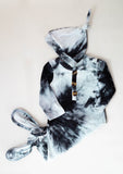 Tie-dyed knotted gown sets