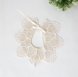 Lace drool bib