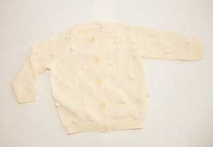 Cream polka dot cardigan