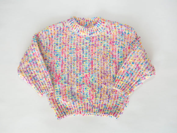 Chenille confetti sweater