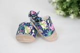 Parker & Posie dino rainbow soft soled baby shoed